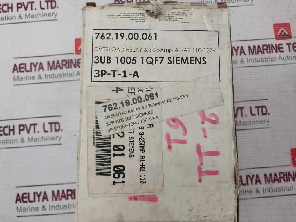 Siemens 3Rb1246-1Qg00 Electronic Overload Relay 3Zx1012Orb121Aa1
