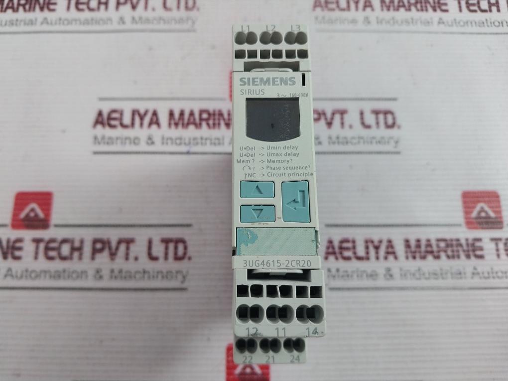 Siemens 3Ug4615-2Cr20 Monitoring Relay 3Zx1012- 0Ug46-1Aa1